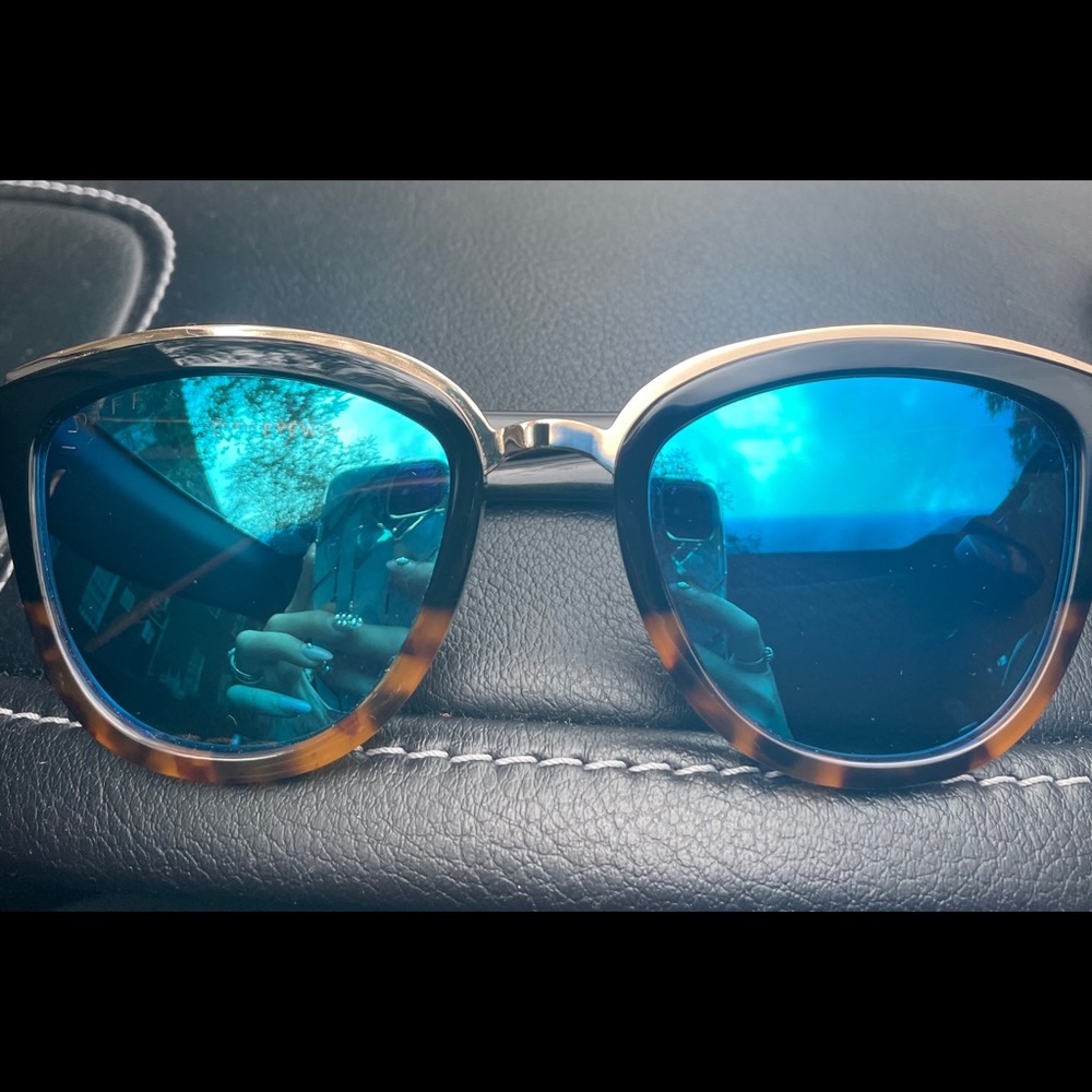 Diff Rose Tortoise Shell polarized gold detail